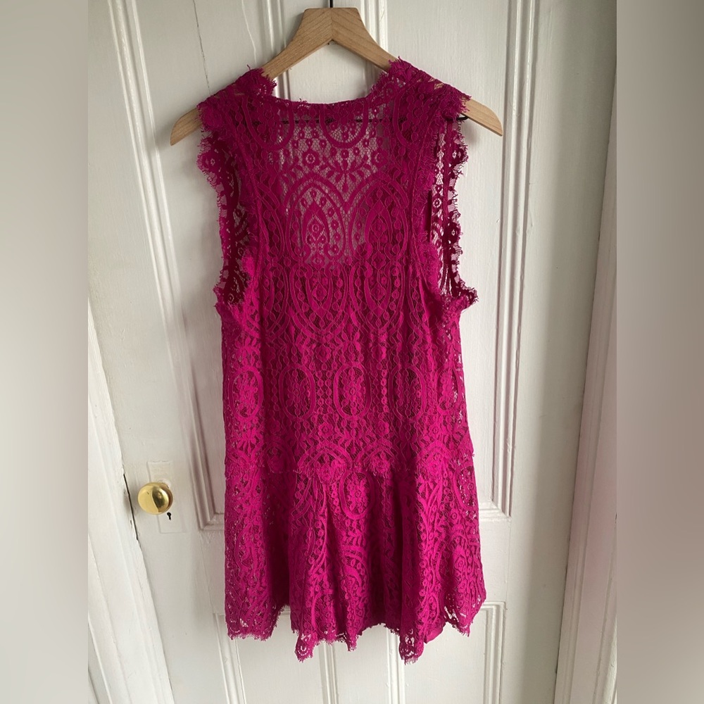 Free People Fuchsia Lace Heart in Two
Mini Dress - Picture 3 of 14